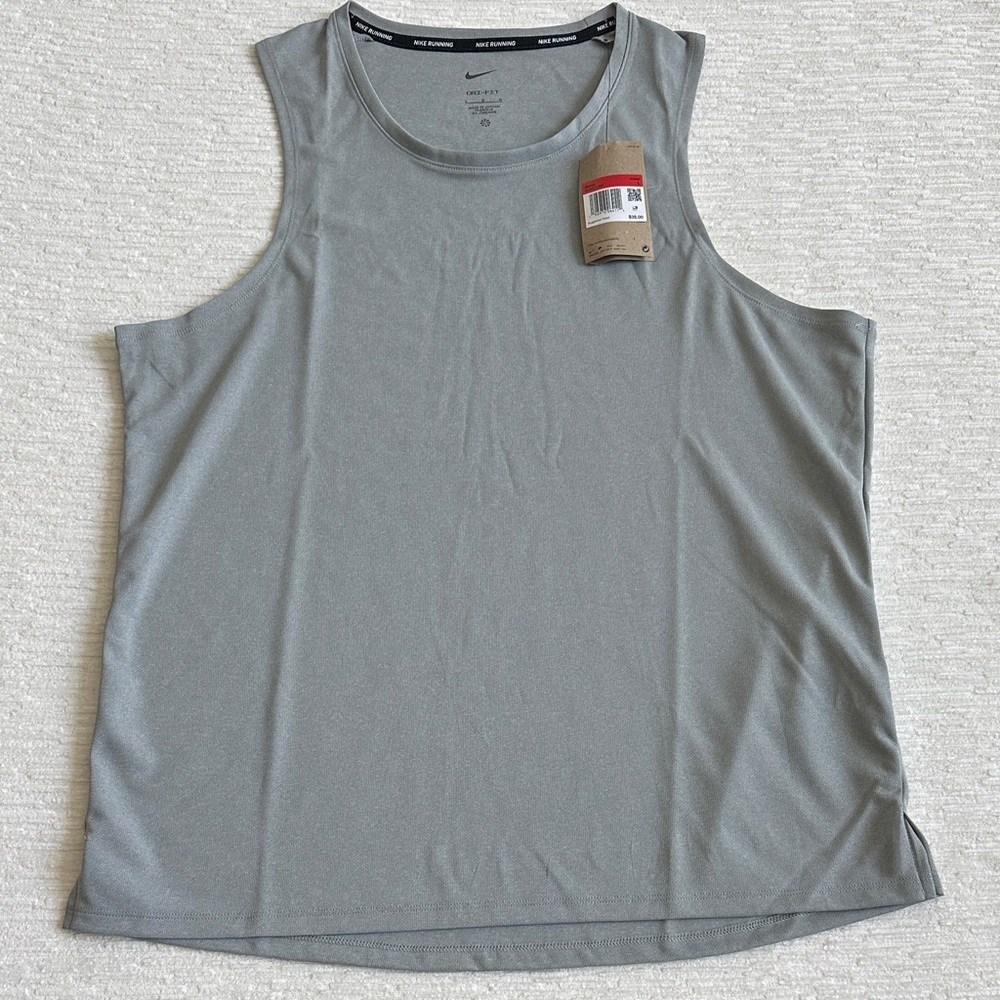 Men’s Nike Light Grey Dri-Fit Performance Tank Top NWT